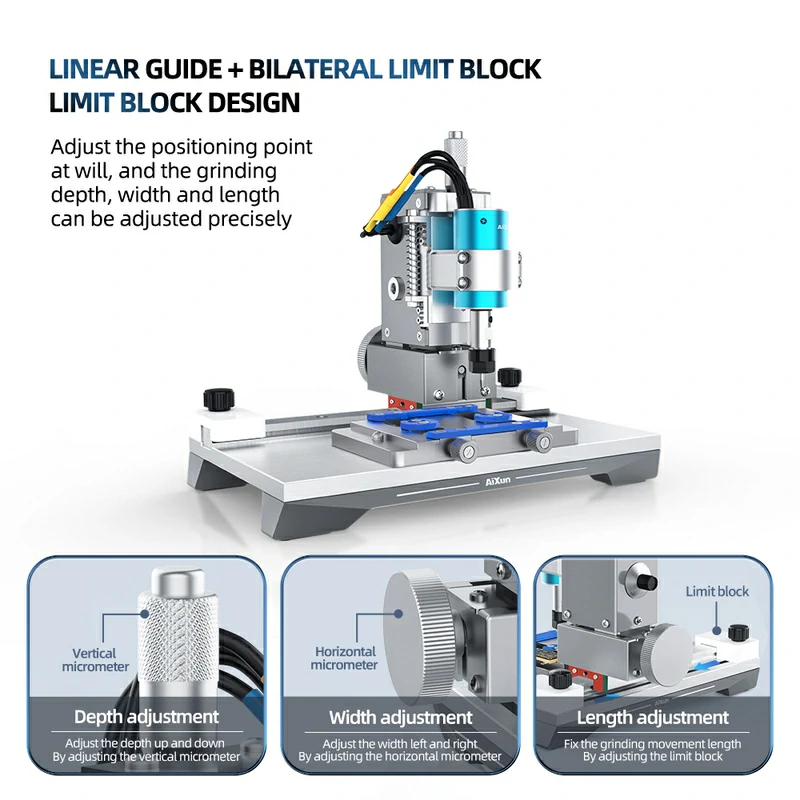 Aixun CNC Grinder 2nd Gen Chip Grinding Machine For Touch IC Chip NAND CPU Polish Aixun Grinder Machine