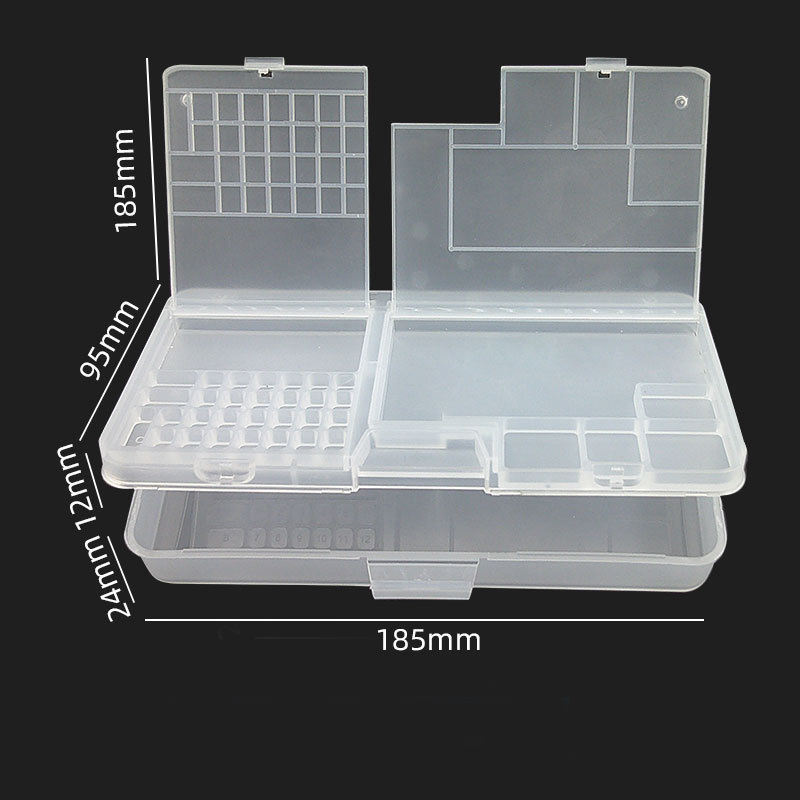 Double Layer Storage Box Multi-functional Mobile Phone LCD Screen Motherboard IC Chips Parts Screws Organizer Case Plastic Box