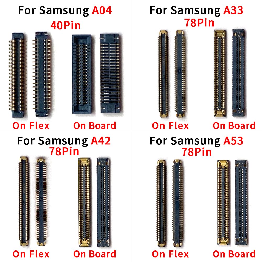 Wholesale Charging FPC Connector On Motherboard For Samsung Galaxy A04 A33 A42 A53 A73 Connector On Flex