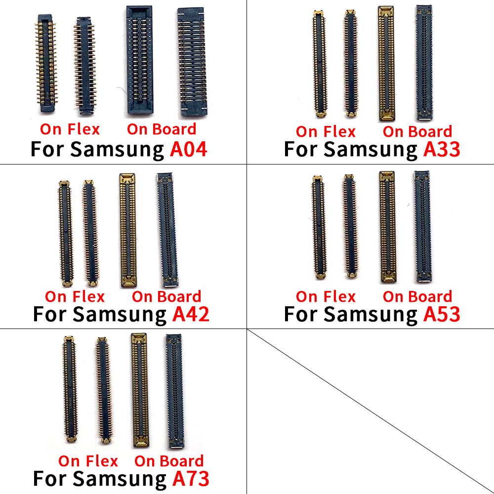 Wholesale Charging FPC Connector On Motherboard For Samsung Galaxy A04 A33 A42 A53 A73 Connector On Flex