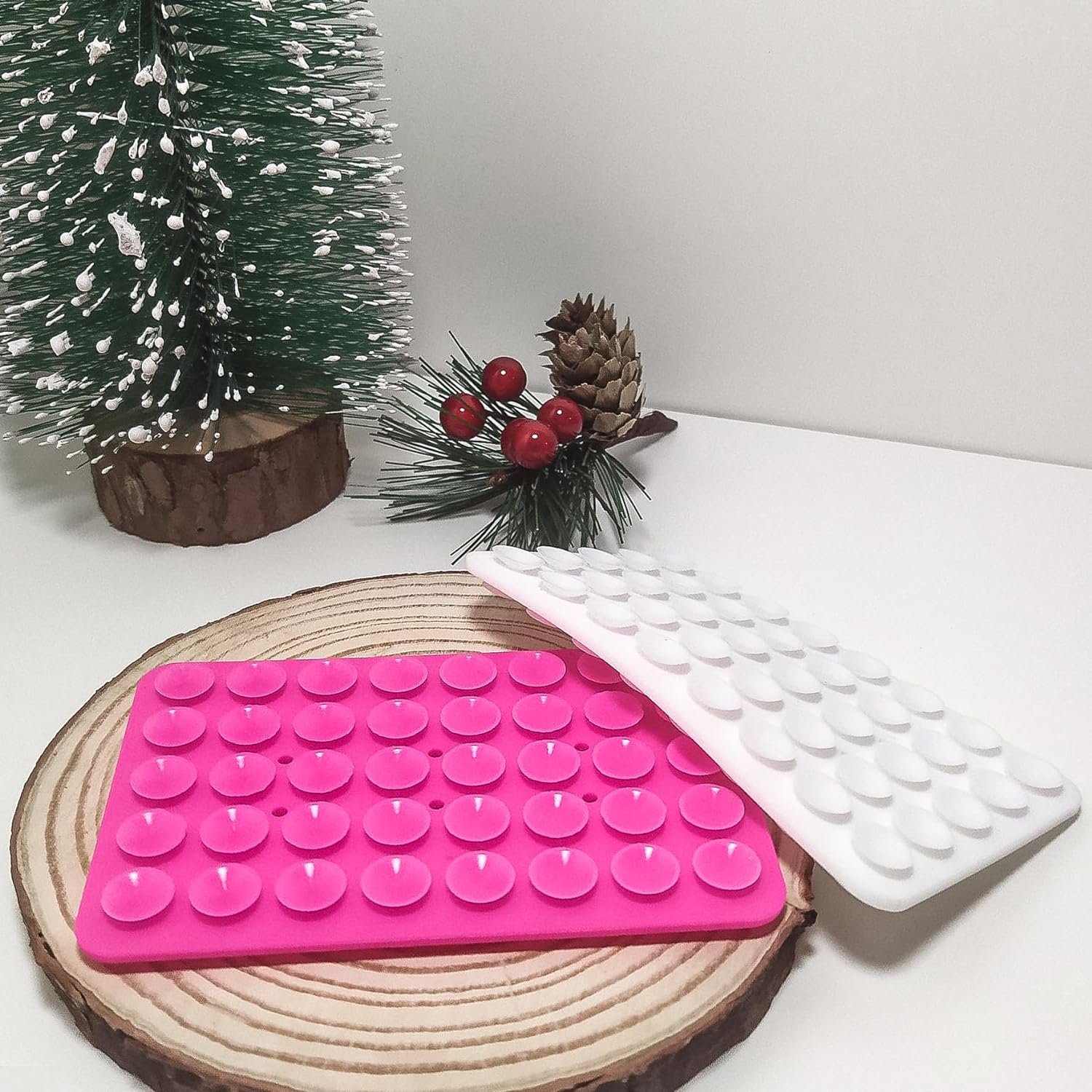 Customized high quality mobile phones silicone suction cup 24 square arc single grain sucker silicone sucker factory spot