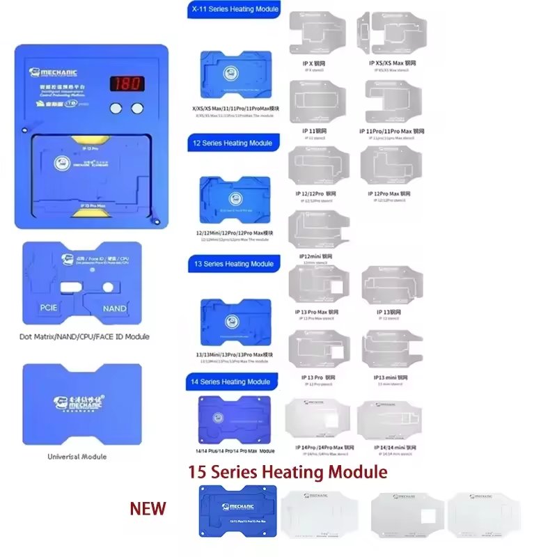 MECHANIC Intelligent iT3 PRO Preheating Platform for iPhone X-15 Motherboard Layered/IC Chip BGA Stencil/Dot Matrix Repair Tools