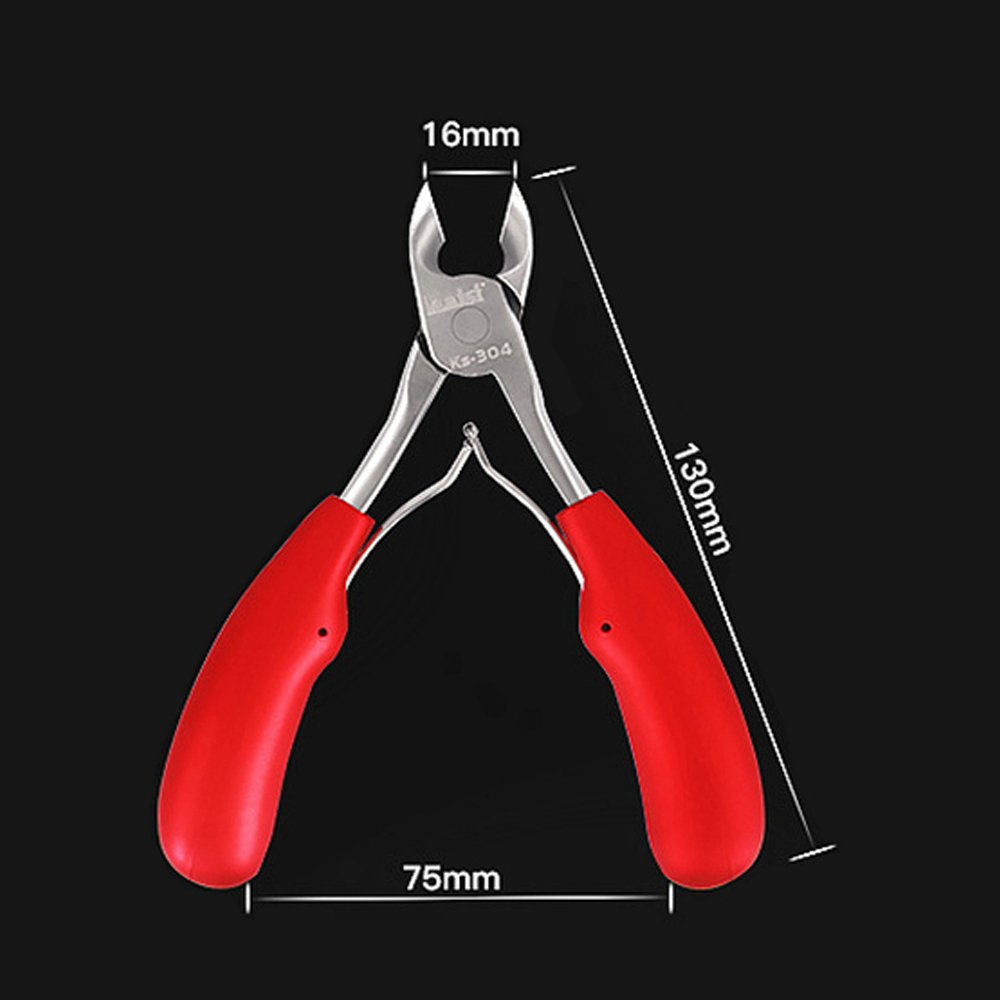 Kaisi KS-304 CR-V Alloy Steel Mobile Phone Mainboard EMI Shielding Cover Precision Cutting Pliers Phone Repair Hand Tool