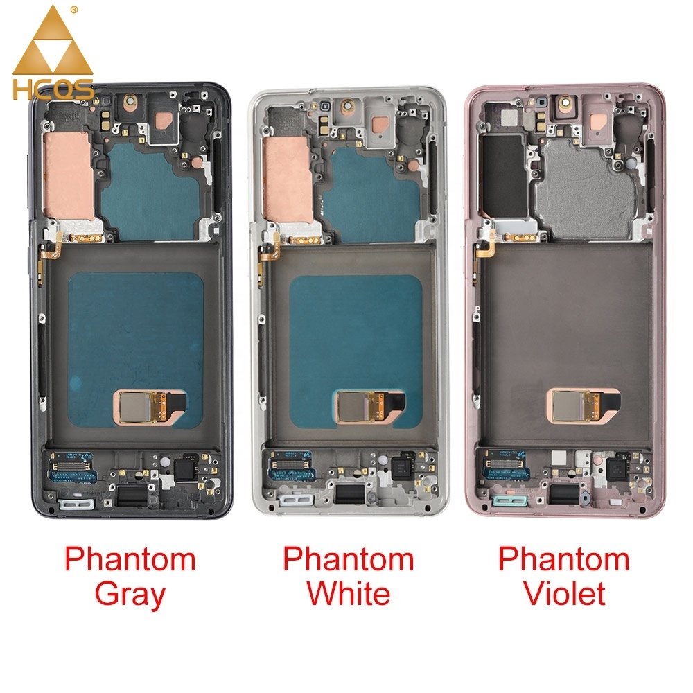 HCQS OEM lcds OLED Touch Screen with Frame for Samsung S21 S21 Plus S21 Ultra Replacement Galaxy S21 Display