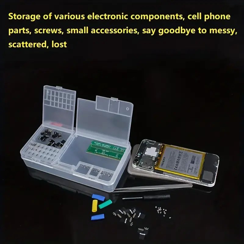 Mobile Phone Repair Storage Box For IC Parts Motherboard Screw, Multi Functional Repair Components Box Collector