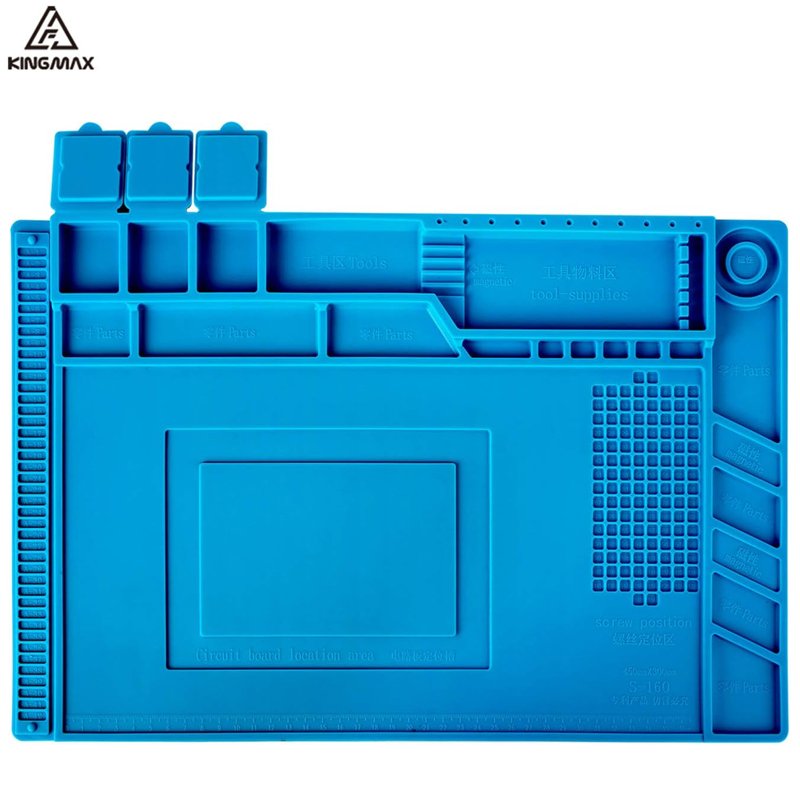S160 Anti Static Silicone Repair Mat Heat Resistant Repairing Mobile Phone Parts Laptop Motherboard Microscope for Mobile Repair