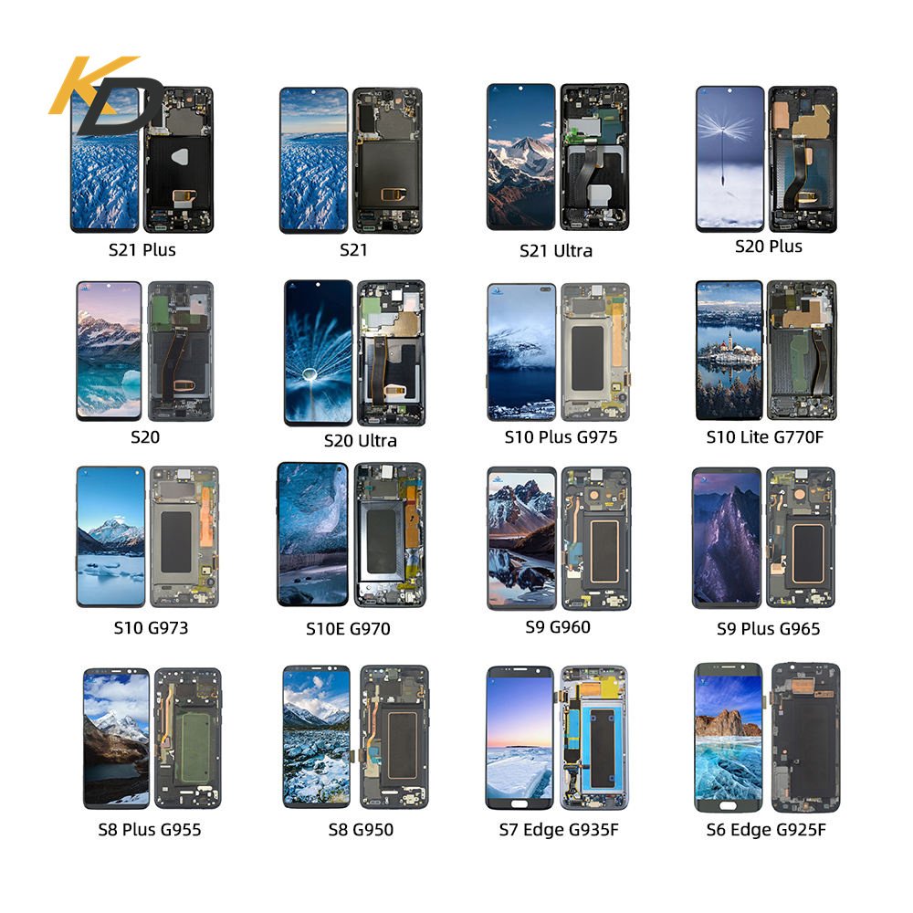 Mobile Phone Lcds For Samsung Galaxy S7 S8 S9 edge Plus S10 S20 Plus S20U S21 S22 S23 Ultra Plus Note Lcd Screen