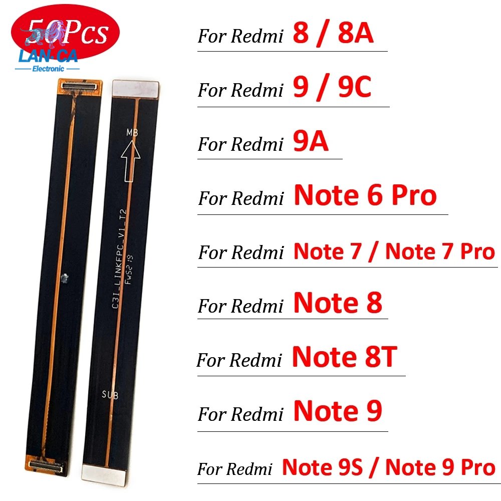 Lanca Wholesale Flex Interconexion Motherboard Lcd Flex Cable For Redmi 8a 9 9c 9a Note 7 8 9s 9 Pro For Samsung