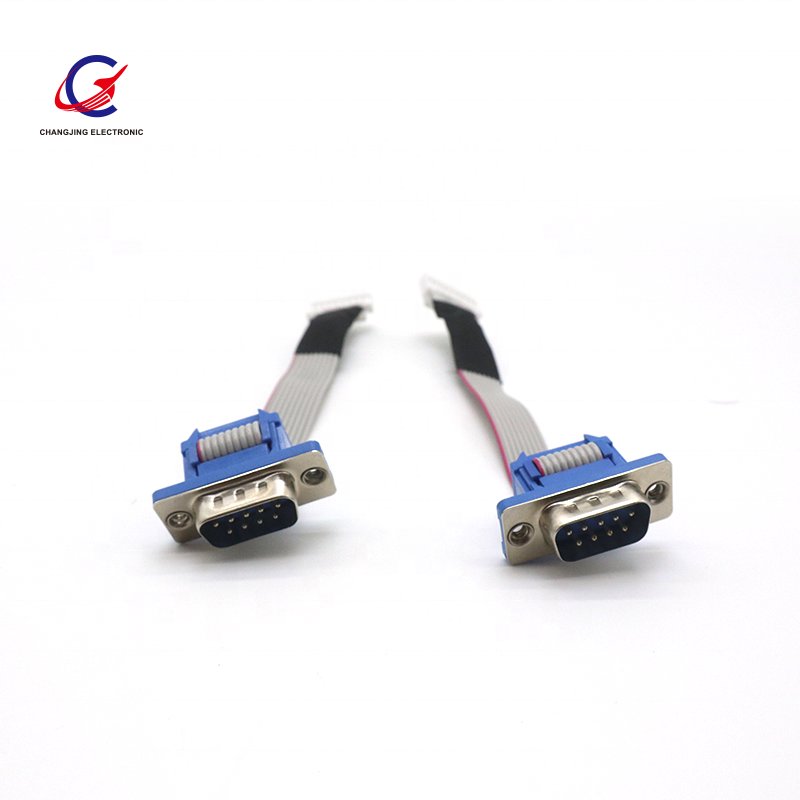 Serial Male to 10 P Inch Motherboard Header Db9 Panel Mount Cable