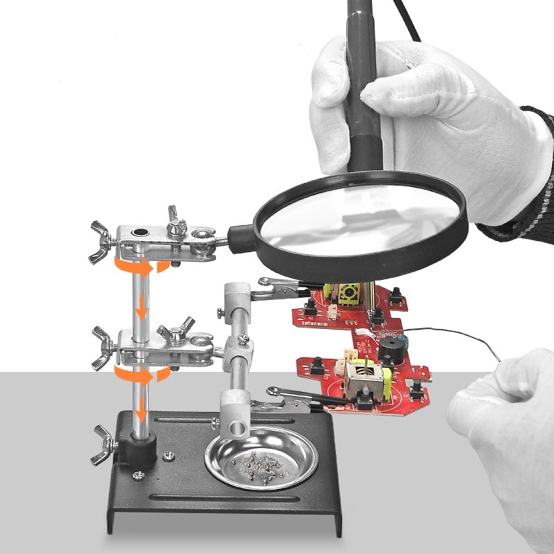 Mobile phone motherboard digital equipment tool table HD double welding tool repair welding PCB magnifying glass