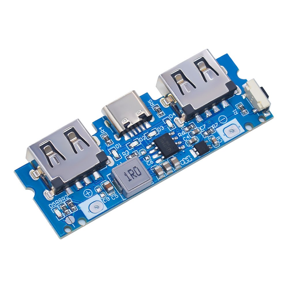Micro/Type-C USB 5V 2.4A Dual USB 18650 Boost Battery Charger Board Mobile Power Bank Accessories For Phone DIY