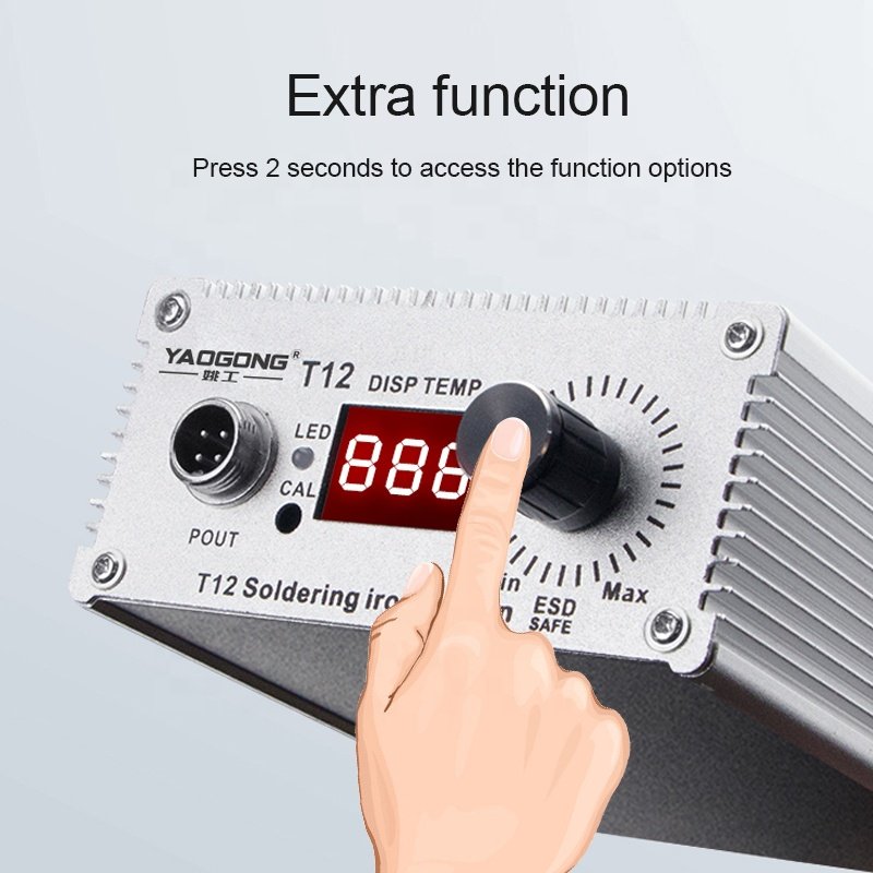 YAOGONG T12 Solder Iron Smart Thermostat PCB Manufacturing and Assembly Phone Motherboard Mobile Repair Tools Soldering Station