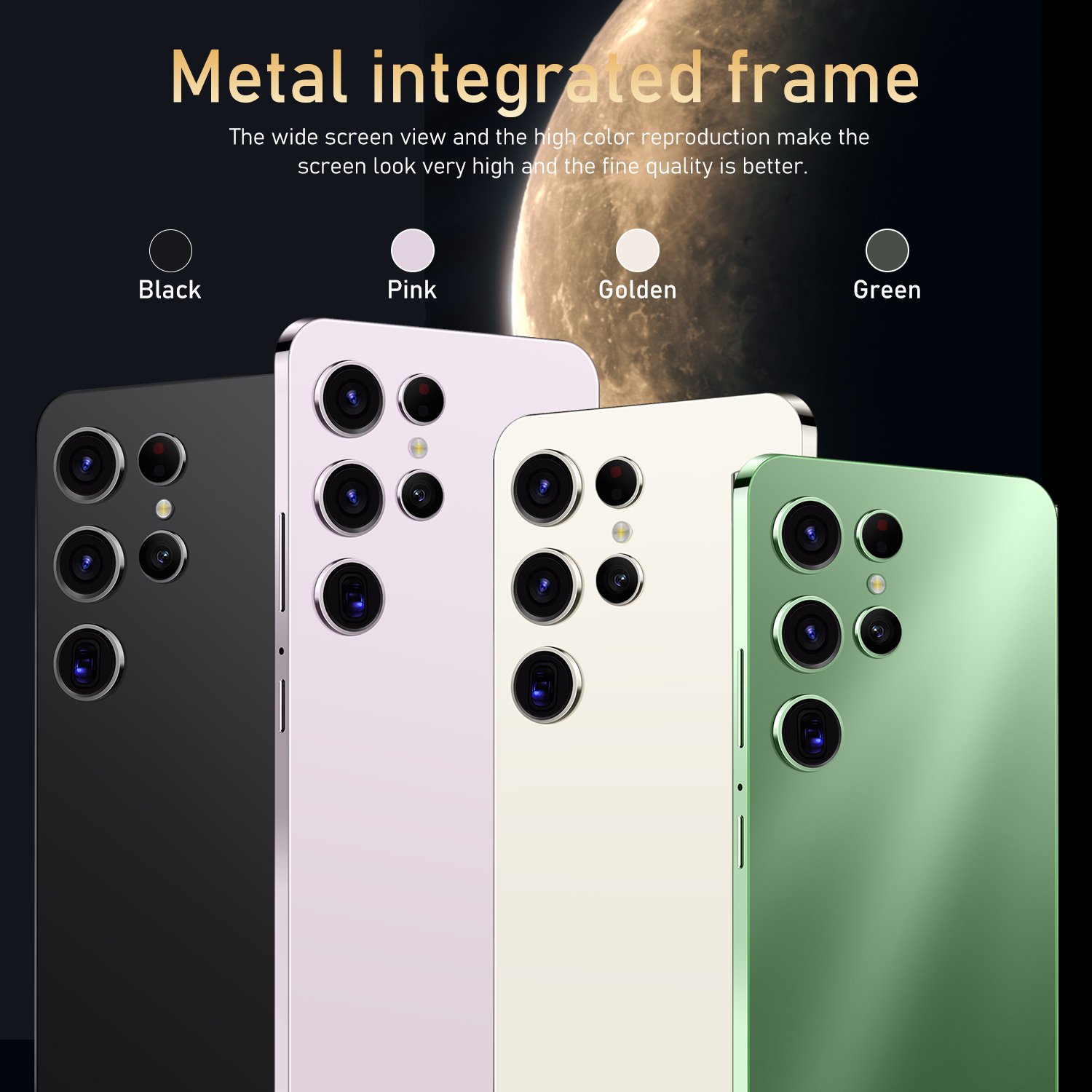 New Hot Selling PHONE S24 Ultra Original Mobile Phones Unlock 16GB+1TB 72+108MP Double Sim Card 6500mAh Smartphones