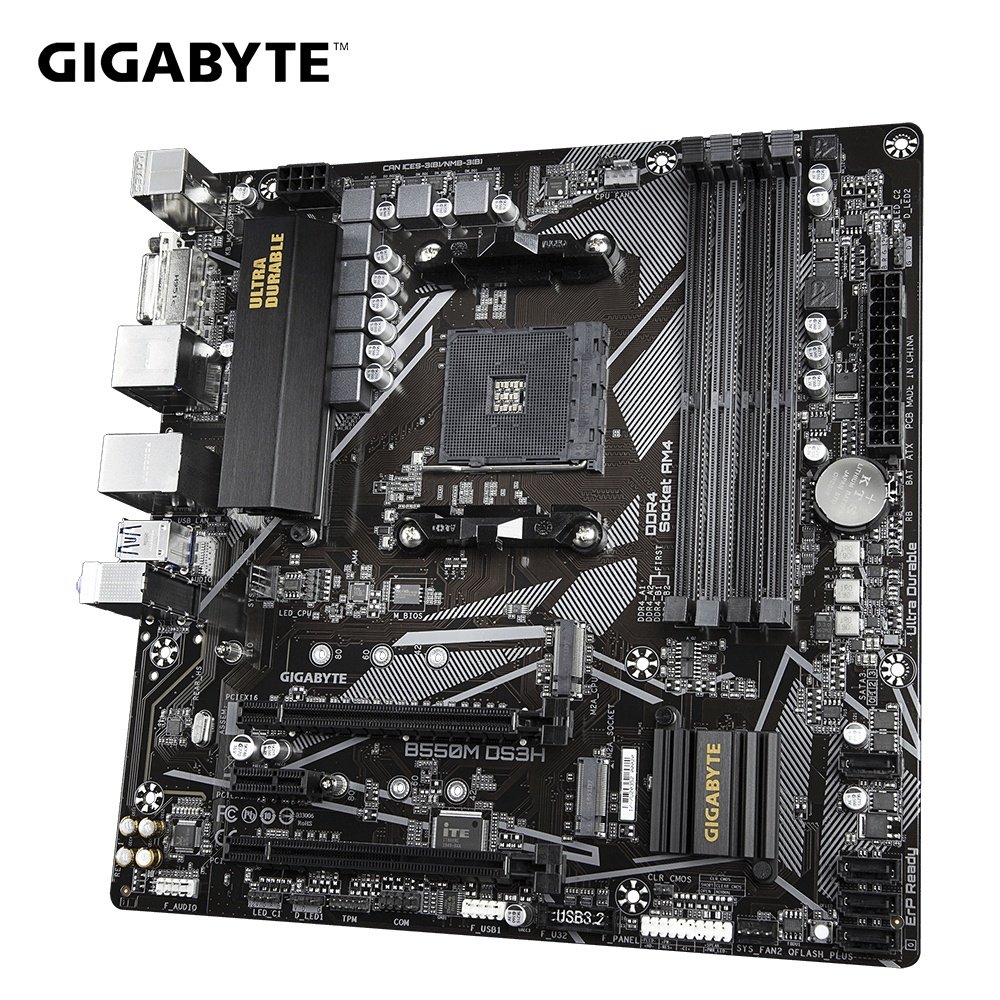 Micro - ATX AM4 Mainboard Scheda Madre Placa Mae Moederbord AMD B550 DDR4 128GB PC Gaming Motherboard Gigabyte B550M DS3H