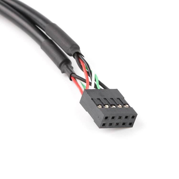 Dual USB Panel Mount to Motherboard 9pin 10pin Cable
