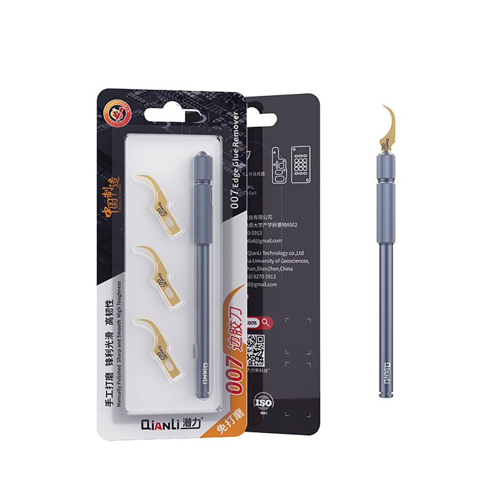 QianLi Original 007 Multifunctional Remove Glue Knife CPU Double Knife Side Glue Cleaner Flexible Thin Blade Knife for repairing