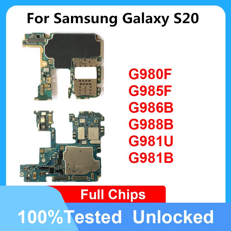 Motherboard Phone For Samsung S 6 7 8 Note10 Note20 A30 A35 A50 A20 A9 Main Board Unlocked Motherboard For Samsung phone Motherb