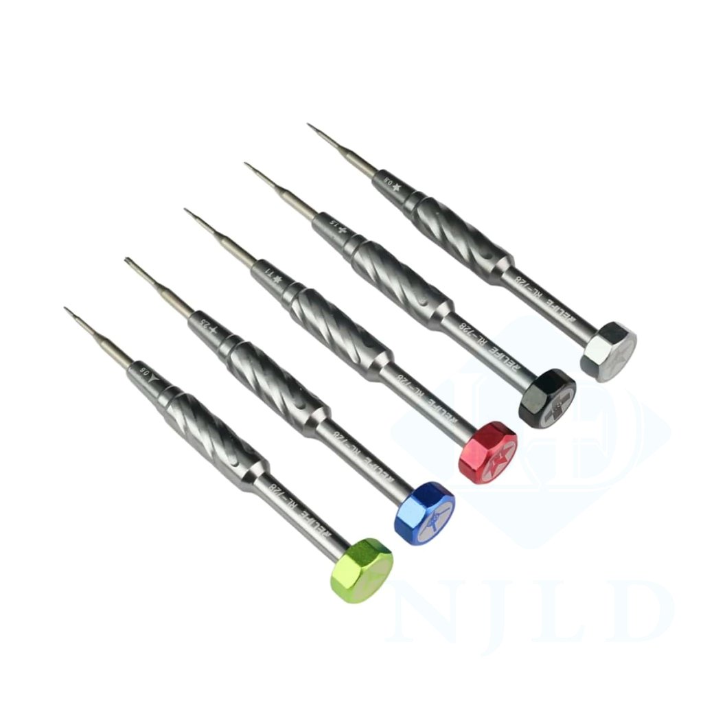 RL-728A Mobile Phone Repair Screwdriver Set Strong Magnetic Adsorption S2 Screwdriver for IP/HW/OP/VI/Motherboard Screws
