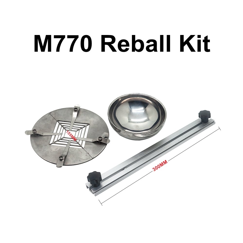M770R IR BGA Rework Station 2 Zones Soldering Welding Machine Motherboard Mobile Phone Chip Repairing with Reballing Kit 220V