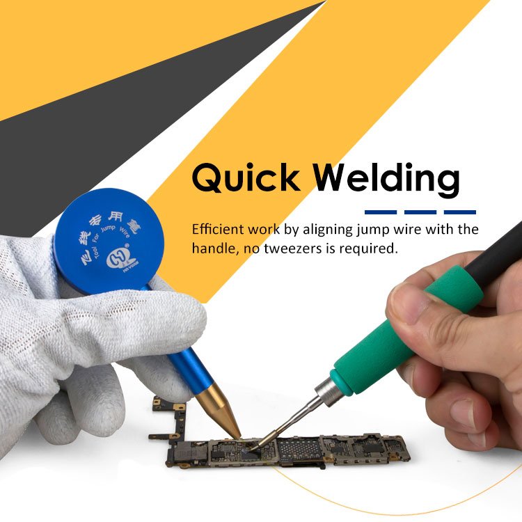 Super Fine Jump Wire Repairing Handle Tool Set for Mobile Phone PCB Precision Repair