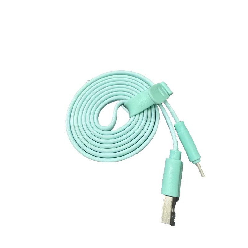 hot selling applicable data cable noodle line color color line flat line mobile phone accessories foreign trade wholesale tie