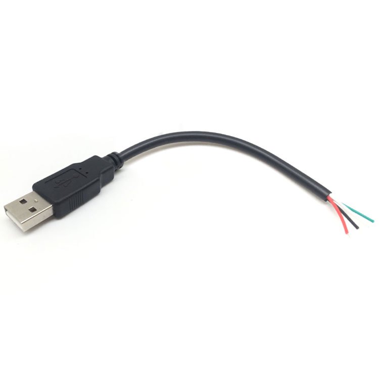 USB 2.0 A Male to Cut Open Ended Cable
