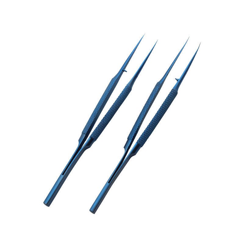 Titanium Alloy Tweezers Professional Fingerprint Fly Line Phone pcb board Antimagnetic Tweezers Electronics IC Repair Tweezer