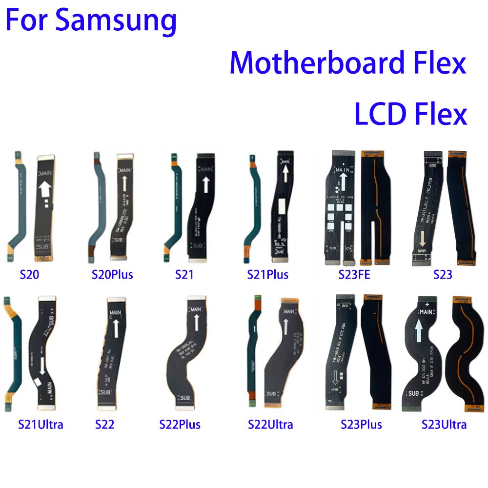 Mobile Phone Mother Board Wifi Signal Flex For Samsung S24 S23 S22 S21 Plus Ultra Mainboard Lcd Connector Flex Cable Spare Part