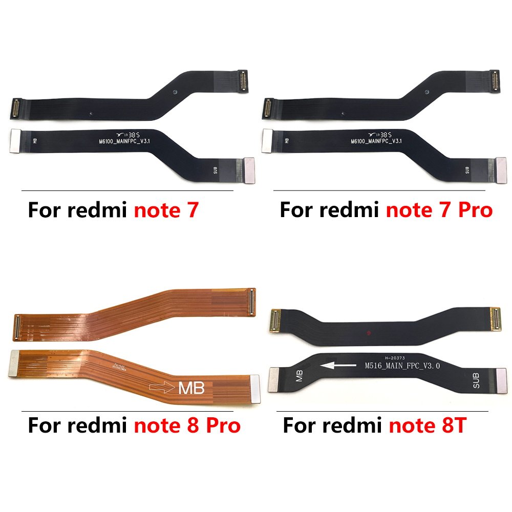 Mobile Phone Main Board Flex For Xiaomi Redmi 8 8A 9 9A Note 6 7 8 9 8T 9S Pro Motherboard Connector Flex Cable Spare Parts