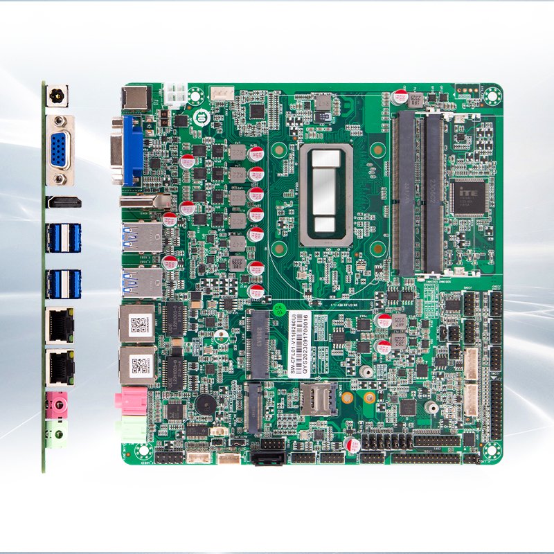 Industrial Mini ITX I7-8550U 2*RJ45 8*USB 5*RS-232+1*RS-485/232 Ports DC 12V High Quality Motherboard