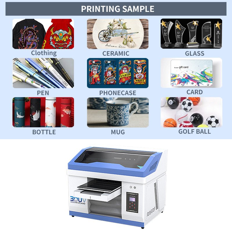 A multifunctional 3060 UV printer that can print wooden boards. DTF film stickers A3 printer C is suitable for phone cases