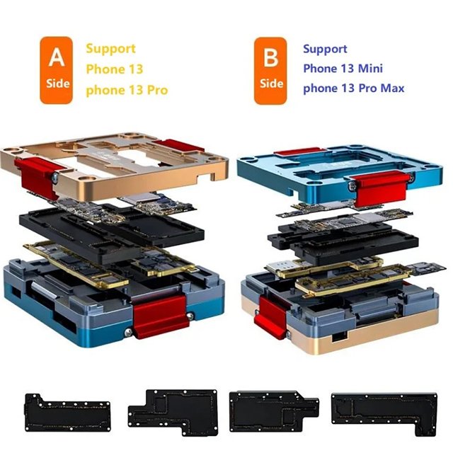 iSocket Tester Fixture IP X 14 Pro Max Main Board Repair Tool Welding Soldering Supplies Mobile Phone Motherboard Layered