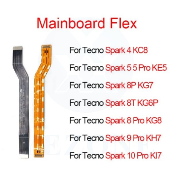 Wholesale Replacement Mobile Phone Motherboard Main Flex For Tecno Parts Cable Spark 5 6 7 8 9 10 20 Go C Pro