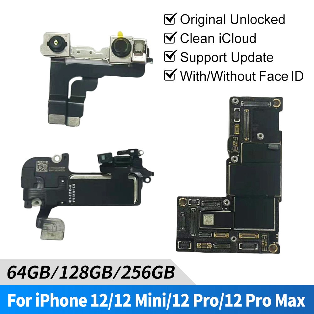 Mobile phones motherboard Unlocked Logic board For Iphone 12 Pro 128G 256G 512G Motherboard Unlocked