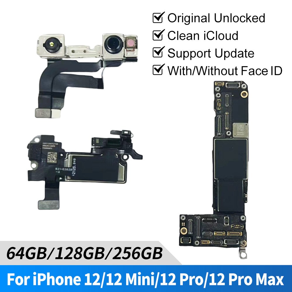 Mobile phones motherboard Unlocked Logic board For Iphone 12 Pro 128G 256G 512G Motherboard Unlocked