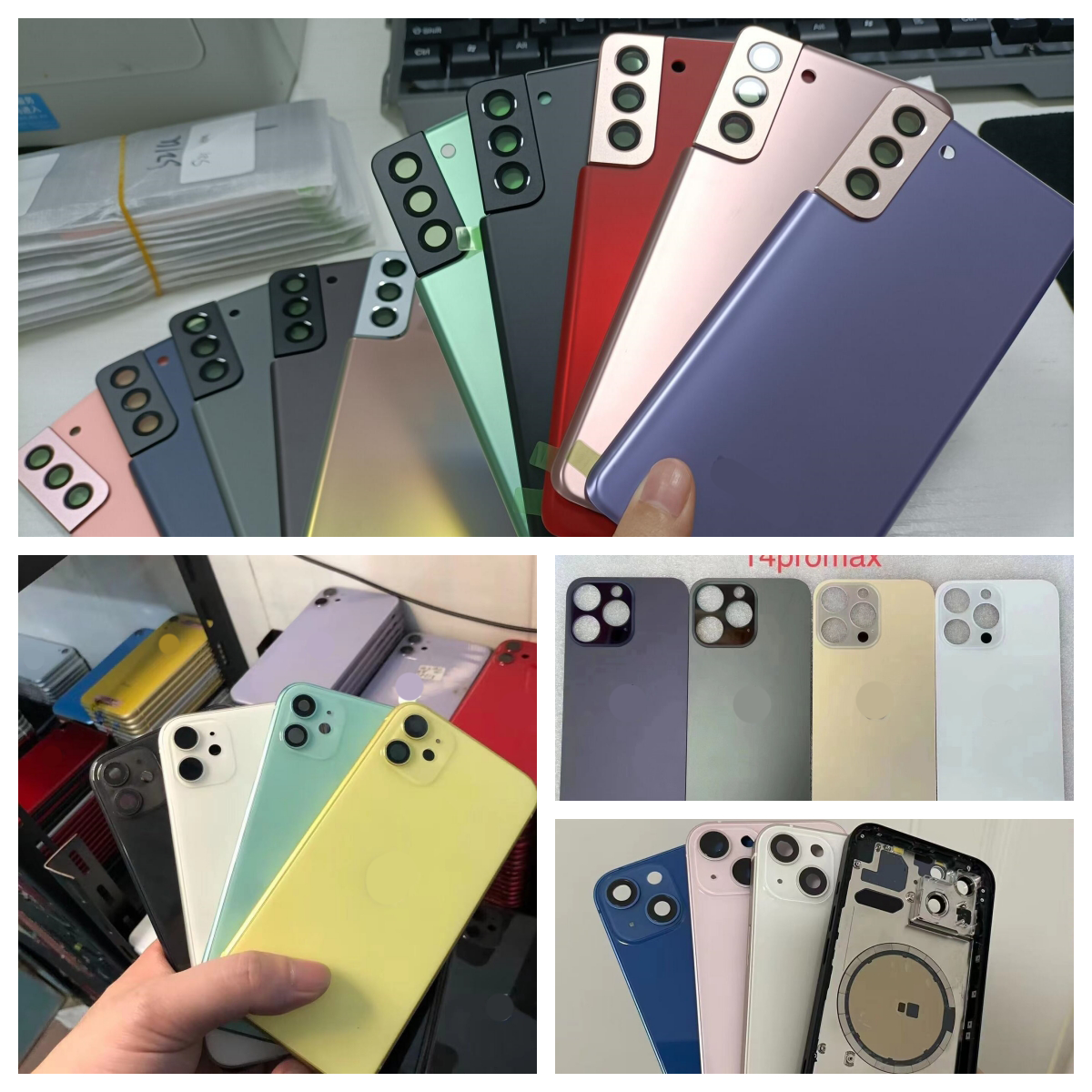 JIARUILA Wholesale Camera Lens Glass Housing Battery Back Cover Charging Board Motherboard Flex Loud Speaker Sim Tray Power Flex