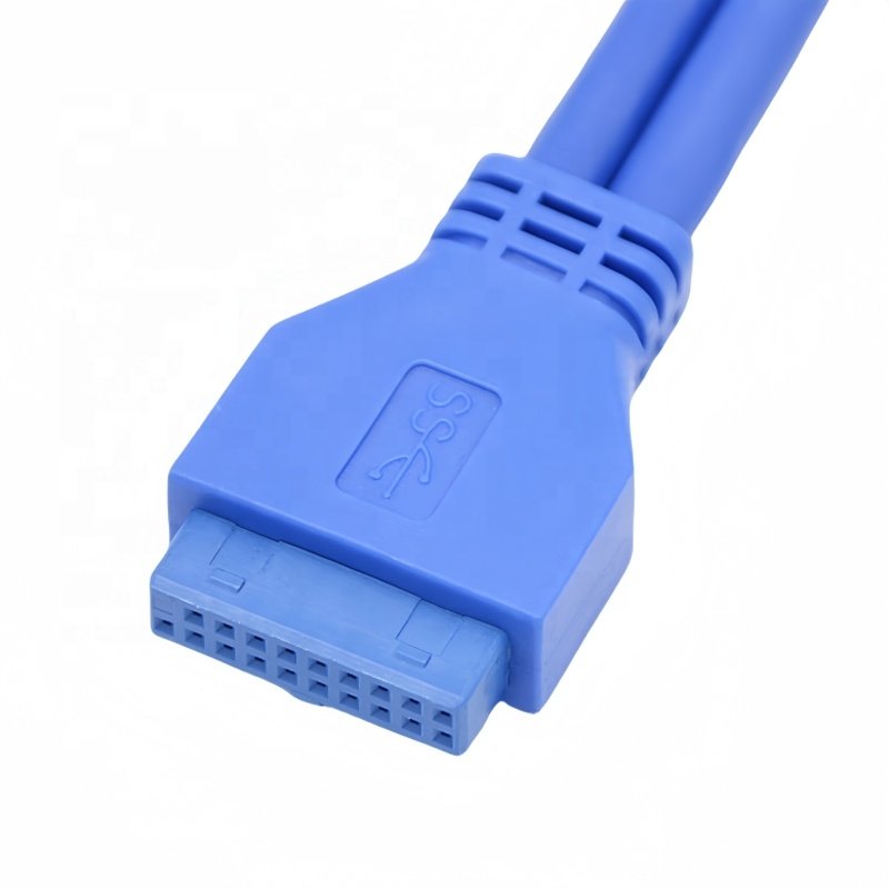Usb3.0 Idc 20Pin Motherboard Usb 19Pin 1 To 2 Usb 3.0 20Pin One Point Two Usb Adapter Converter Splitter Cable