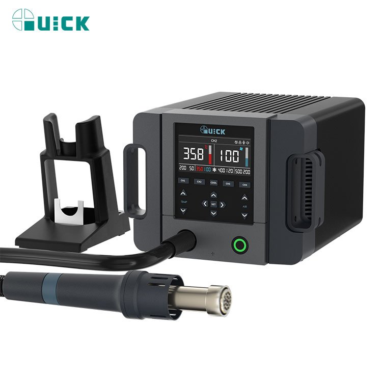 QUICK 861PRO 1300W Smart Hot Air Desoldering Station For Mobile Phone Motherboard Ic Chip Level PCB Repair Station