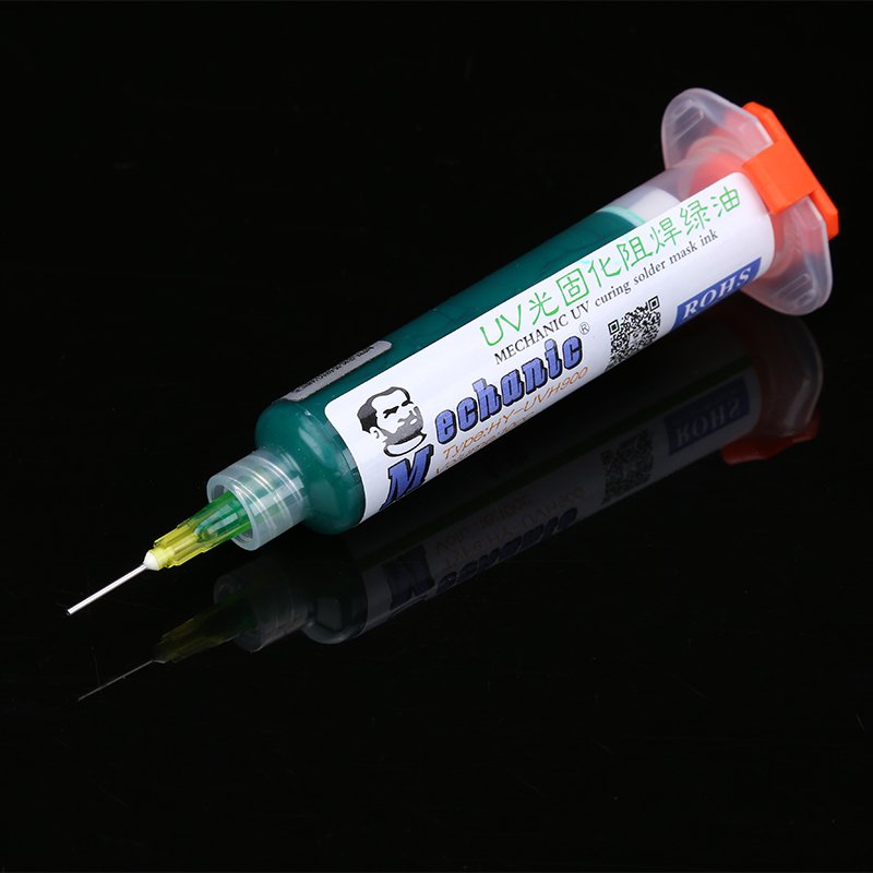 MECHANIC 10CC UV Curing Solder Mask Ink Soldering Paste Flux for BGA PCB Motherboard Paint Prevent Corrosive Arcing