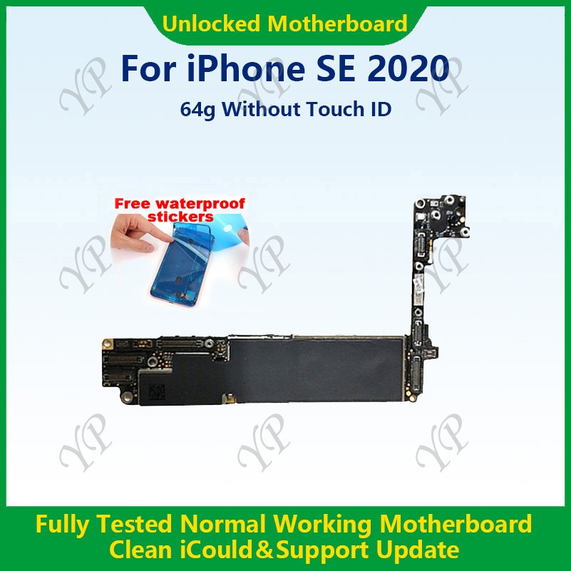 Original Unlocked with/without Face ID Quality Mainboard For Iphone SE2 Phone Motherboard For Iphone 64gb 128Gb