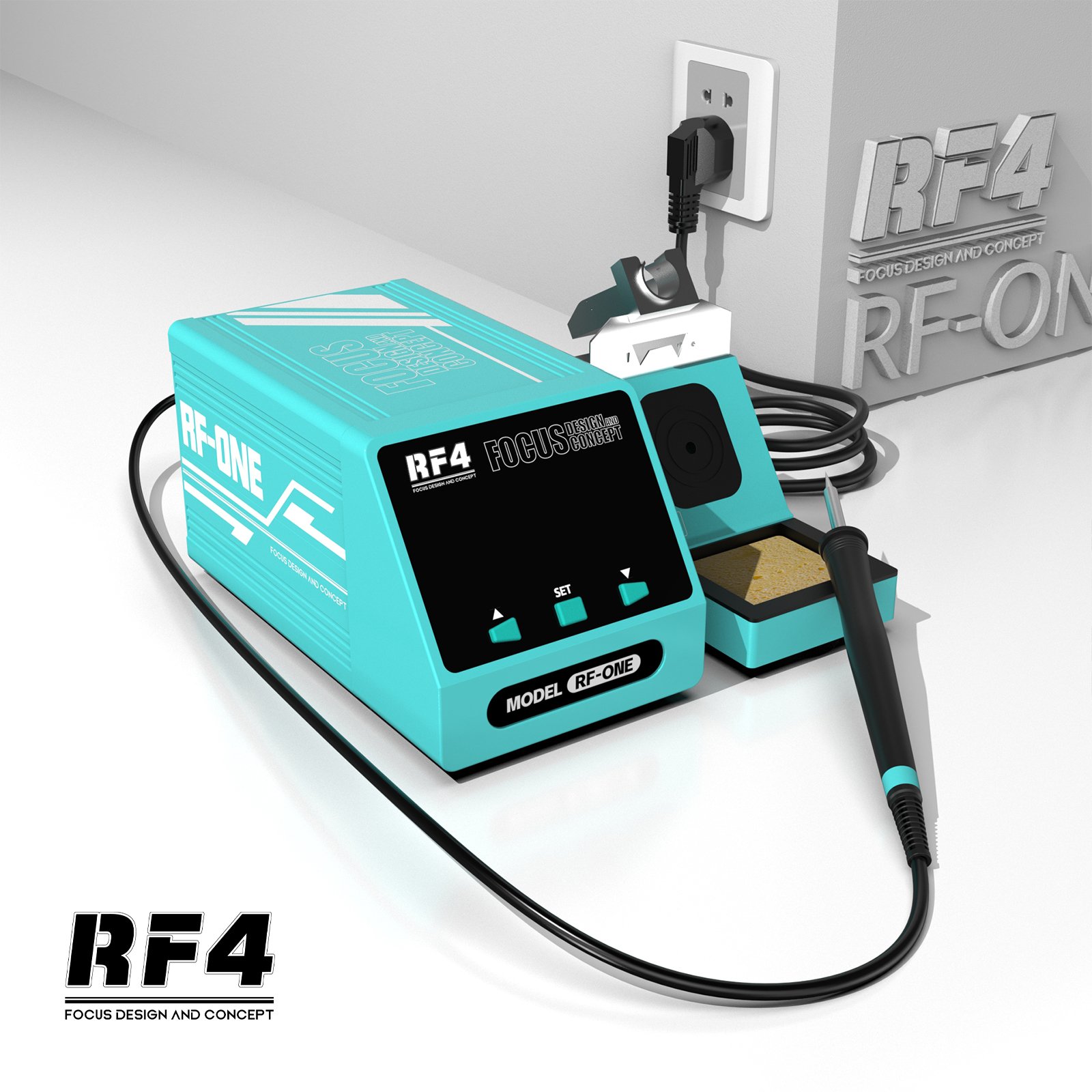 RF4 RF-ONE Smart Soldering Iron for BGA PCB SMD Digital Wesandalsoldering Station Phone Motherboard Repairshoes Welding Provided