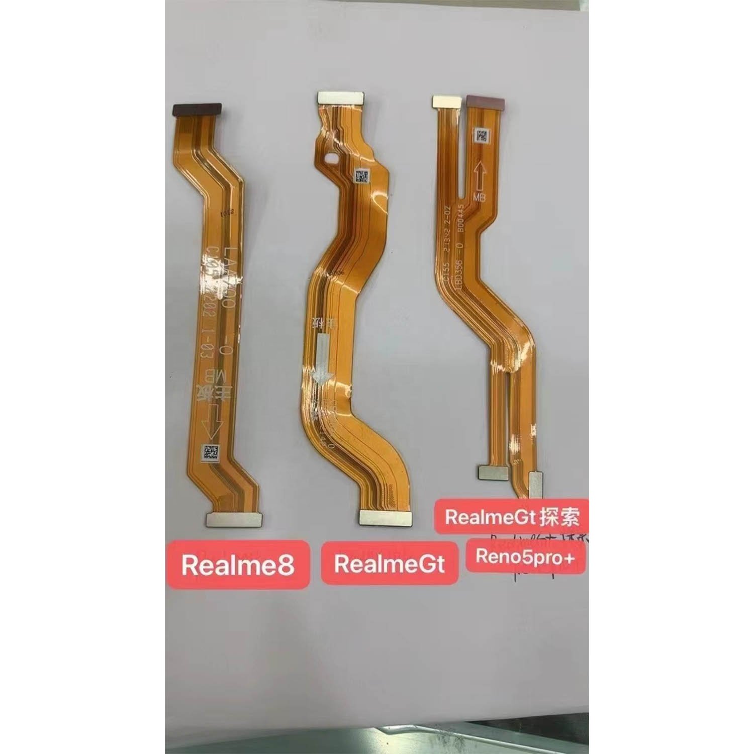 New phone main flex replacement for realme 5 6 pro 8 GT 9i Mobile phone motherboard flex wholesale LCD flex for realme GT neo 2