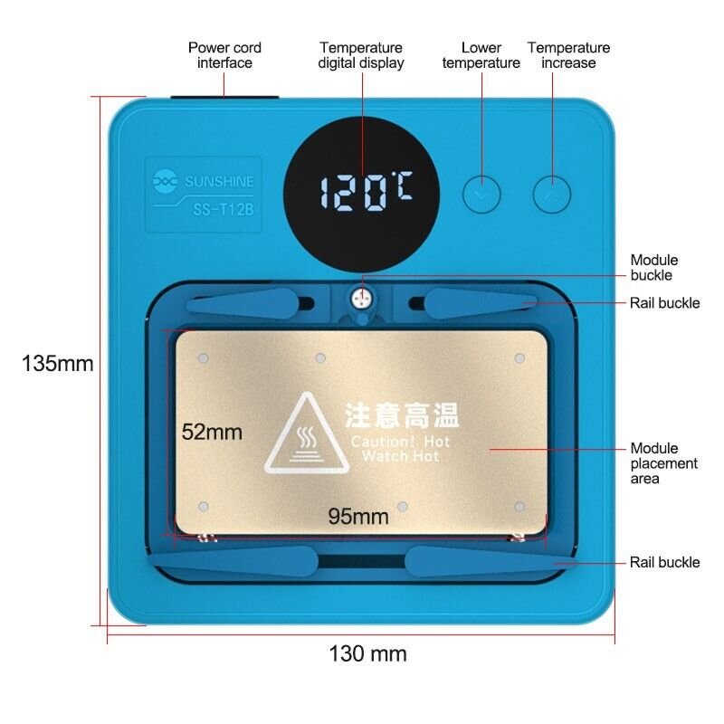 Intelligent Maintenance Heater Heating Platform For Android and IP7G-15PM Mobile Phone Motherboards