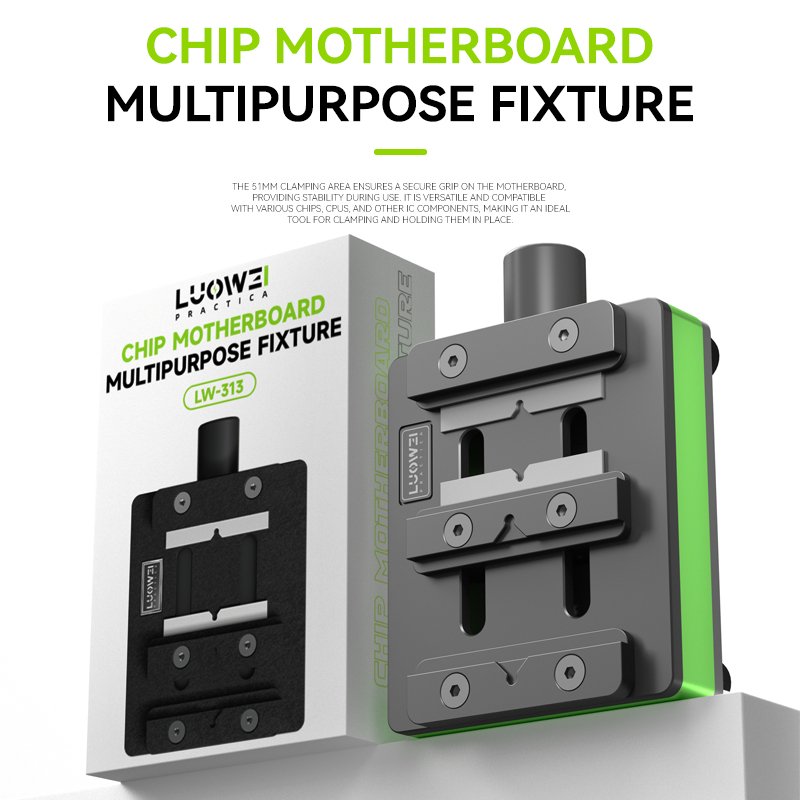 LUOWEI LW-313 Motherboard IC Chip Mini Fixture for Mobile Phone PCB Repair Universal Heat Resistance Clamp Tool