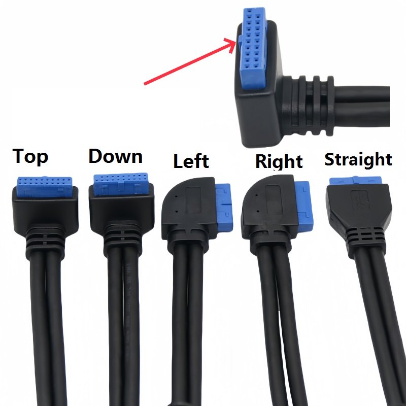 Customized Dual USB 3.0 Female Port Panel Mount Data USB 3.0 extension cable to Motherboard 20PIN 19P Computer Cable board Wire