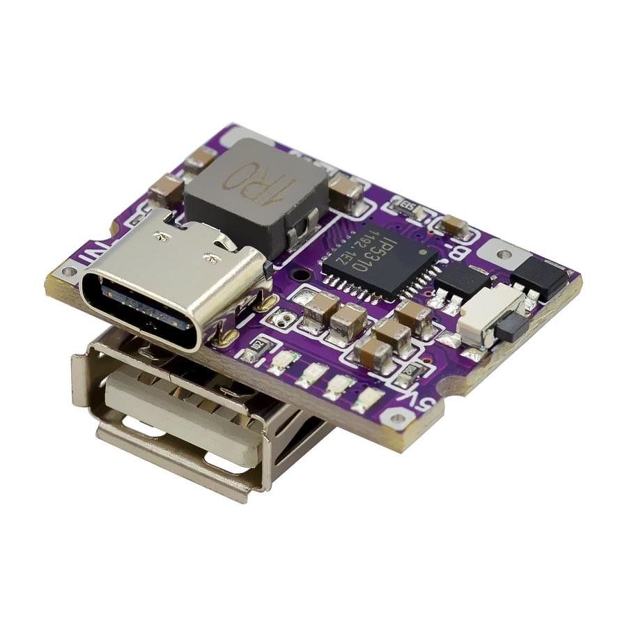 Mini type-C charger motherboard 3A charging and discharging integrated module rechargeable mobile phone 5V to 4.2V
