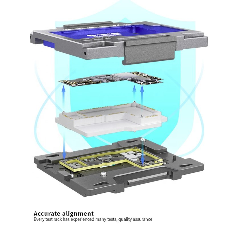 Mijing C20 C18 C17 Mainboard Layered Test Stand Tool 12 Series Middle Frame Tester No Meed Welding for iPhone