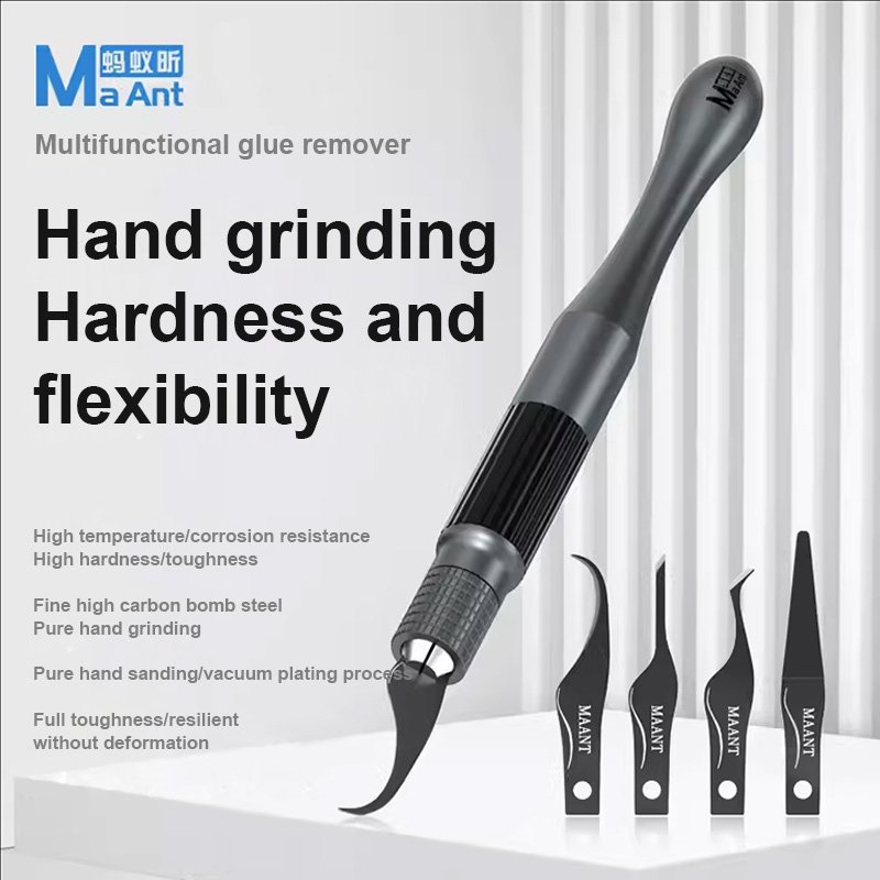 MaAnt Multifunctional Glue Removal Blade Set Hand Grinding Hardness and Flexibility Motherboard Chip CPU IC Scraper Pry Knife
