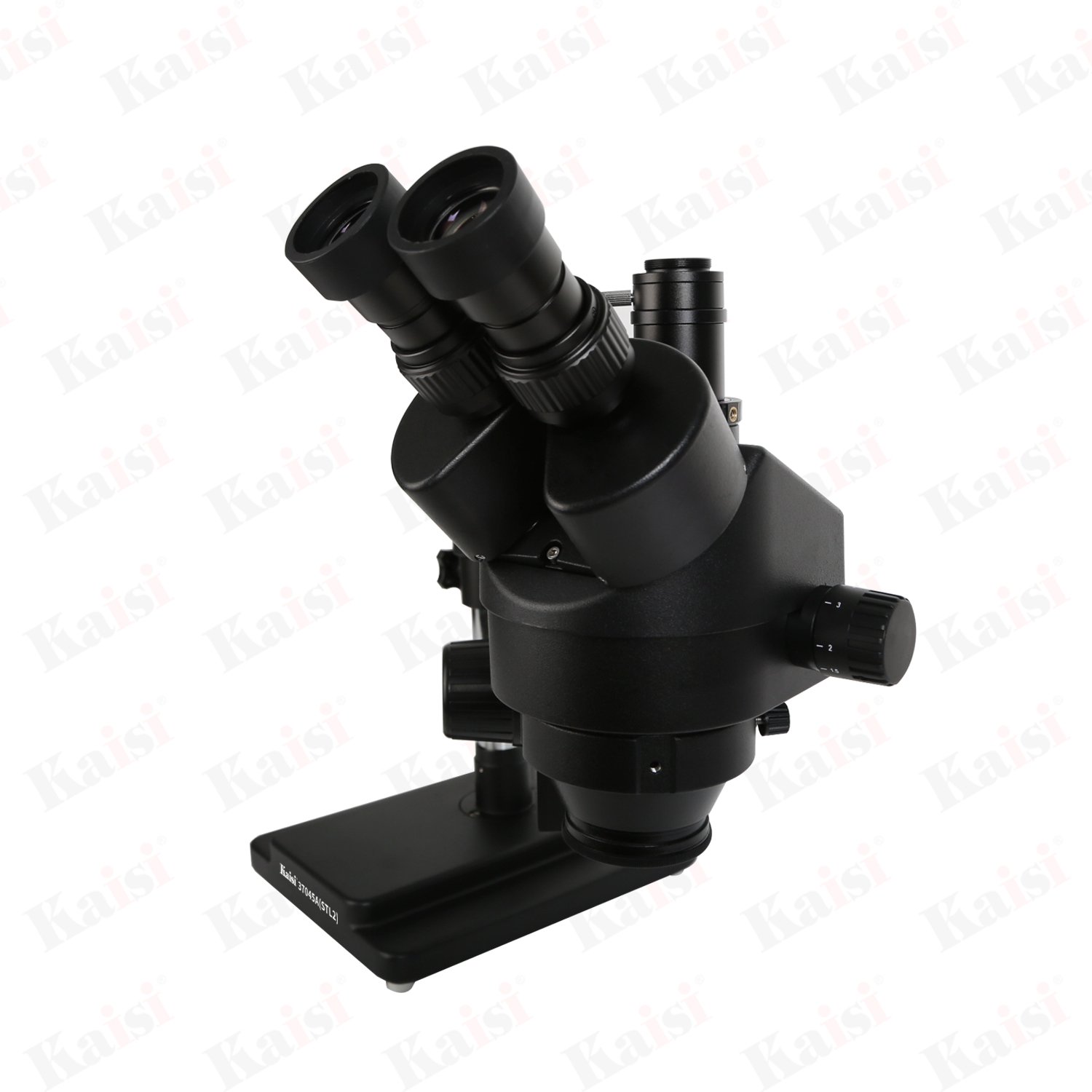 Kaisi 37045 STL2 Easy to Handle 360 Degree Swing Long Arm 7x-45x Mobile Motherboard Repair Base Stereo Trinocular Microscope