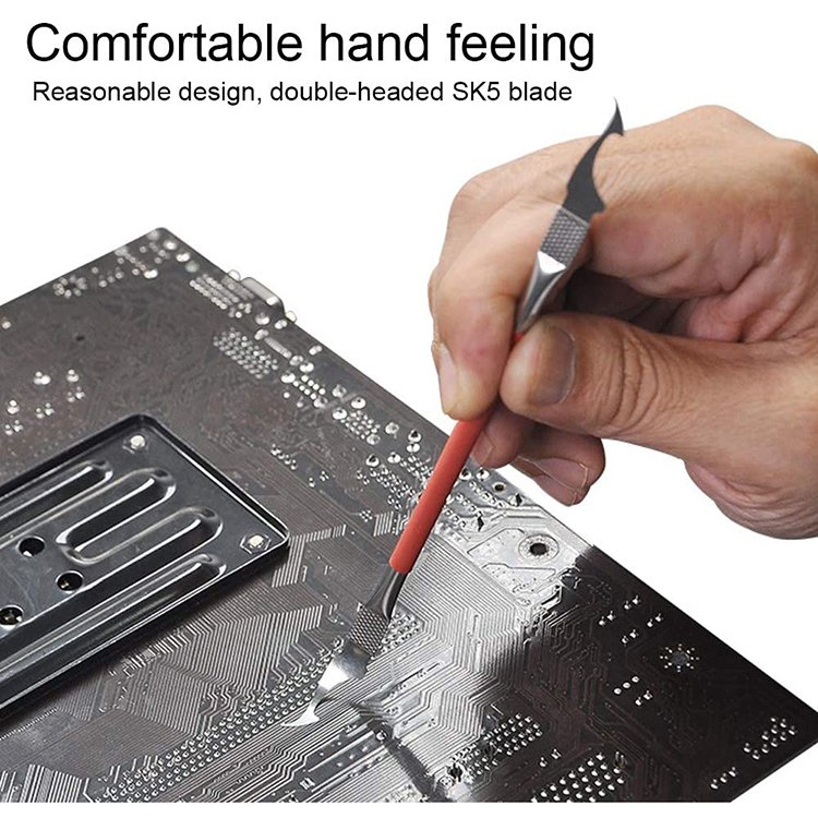5 in 1 IC Chip Repair CPU NAND Remover CPU Crowbar Remove Glue Knife Tools Kit for Motherboard Repair Electronics Tool Kit